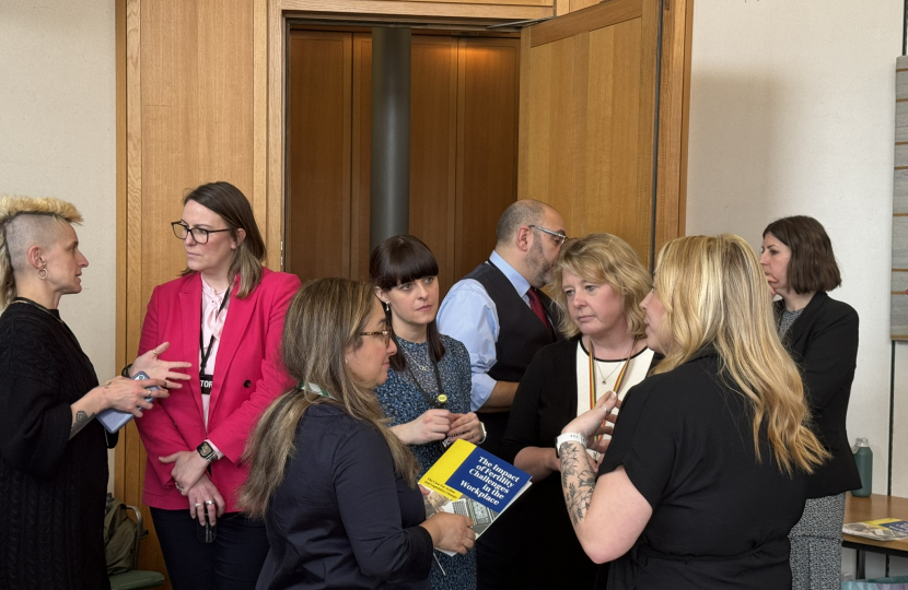 Nickie hosted an event in Parliament to raise awareness of fertility treatment