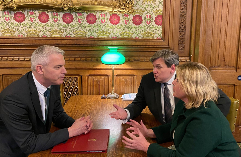 Nickie with Kit Malthouse and the Environment Secretary