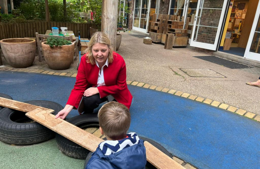 Nickie at the Tachbrook Nursery