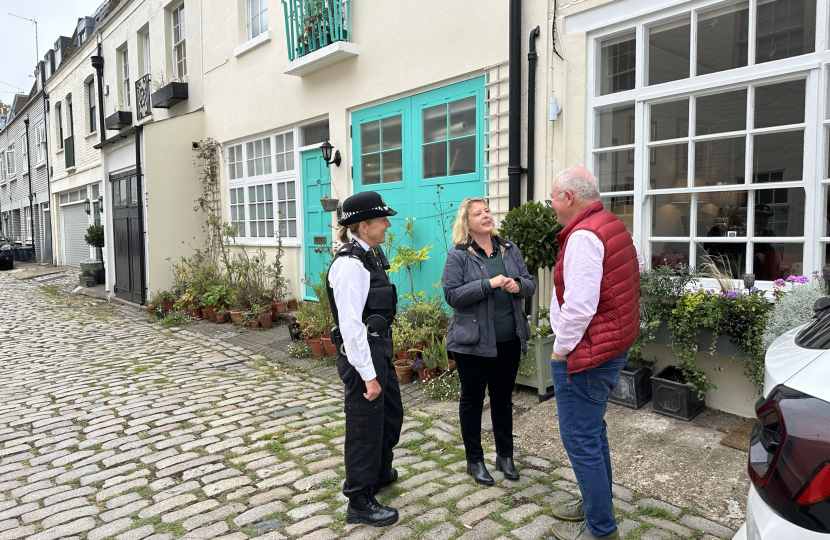 Nickie's walkabout with the police in Pimlico