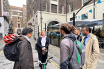 Nickie with TfL officials on New Street