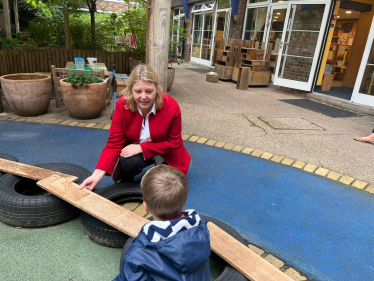 Nickie at the Tachbrook Nursery