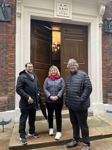 At Bevis Marks Synagogue