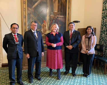 Nickie with the Malaysian delegation to the Commonwealth Parliamentary Association